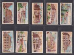 Cigarette cards, Churchman Interesting Buildings (set 50 cards) (gen gd a few near gd)