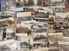 Postcards, UK Topo, approx. 800 cards to include street scenes, buildings, towns, villages, churches