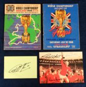 Football programmes & autographs, England v West Germany, World Cup Final 1966, original programme