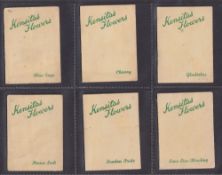 Tobacco silks, Wix, Kensitas Flowers, 2nd Series (1-40), 'L' size (set, 40 silks) (some with ink