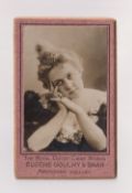Cigarette card, Netherlands, Royal Dutch Cigar Works, Eugene Goulmy Baar, type card measuring 11.6 x