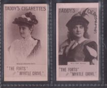 Cigarette cards, Taddy, Actresses, Collotype, 2 type cards, Madame Adelina Patti & Miss Ada Rehan (