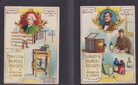 Trade cards Huntley & Palmers, Inventors, 'P' size (set 6 cards) (gd)