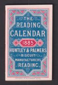 Trade card, Huntley & Palmers, Calendar for 1885 (vg)