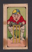 Trade card, Dell's Confectionery Works, Footballer & Cricketer Pictures, type card, Cricketer -