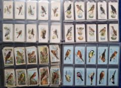 Cigarette / trade cards, 4 sets; Lambert & Butler Birds & Eggs, Tetley Tea, British Birds (vg),