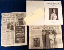 Auction catalogue, Christies, an auction catalogue for the 'Dresses from the Collection of Diana,