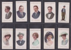 Cigarette cards, Smith's, Cinema Stars (set, 25 cards, mixed backs) including two different