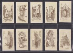 Cigarette cards, Adcock's Ancient Norwich (set 12 cards) including no. 6 (vg)