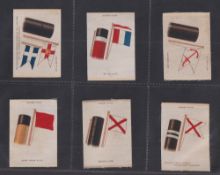 Tobacco silks, Phillips, House Flags, 'M' size, (set 26 silks) (gd)