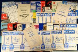 Football programmes, Blackpool FC, a good collection of approx. 70 Home and Away programmes 1960/