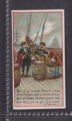 Cigarette card, Wills Advertisement type card, Ship's Deck Scene, Three Castles (gd)
