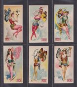Cigarette cards, USA, Lorillard, Ancient Mythology Burlesqued, 'T' size, six cards nos. 10, 11,