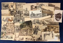 Postcards, India, approx. 300 cards to include funerals, Karachi Omnibus, Camel State Carriage, A