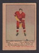Trade card, Canada, Parkhurst Products, Hockey Series, 1951-52, type card, no 68, Rene Marcel