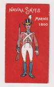 Cigarette card, John Young & Sons Ltd, Naval Skits, type card, Marine, 1800 (vg) (1)