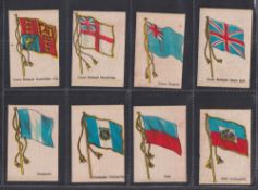Tobacco silks, Turmac, National Flags (Paper Backs), 'M' size, 142 silks (one with paper back