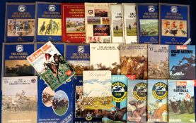 Horseracing, The Grand National, a collection of 24 racecards all featuring the Grand National 1972,