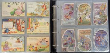 Postcards, Children's, a collection of approx. 490 cards to include Rene Cloke, L.A. Govey, Hazel
