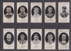 Cigarette cards, Taddy Prominent Footballers, 11 cards London Mixture backs (2, Marshall, Garner),