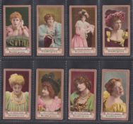 Cigarette cards, India, Planters Stores, Actresses 'FROGA A', 8 cards, Esme Beringer, Millie Lindon,