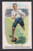 Trade card, Herriot Footballer Series postcard, type card, G.O. Smith, Corinthians (unused, vg) (1)