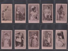 Cigarette cards, Ogden's, Actresses, Collotype (Mauve, Stamped back), 13 cards, two unnamed