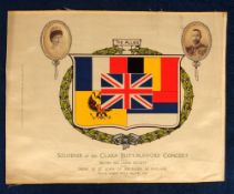 Trade silk, Premium size silk, Souvenir of the Clara Butt-Rumford Concert in aid of the British