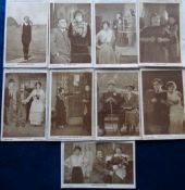 Postcards, Keystone films – 9 postcards from a series of Keystone Cards presented with 'Home