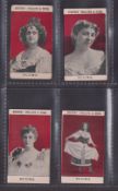 Cigarette cards, Phillips, Beauties, Plums (Plum Front), four cards, ref. H186, pictures nos 41, 47,