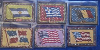 Tobacco silks / blankets, American Tobacco Co, 40 Blankets, all Flag related, various series and