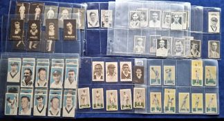 Trade cards, Australia, 85 cards; Nabisco Weeties Leading Cricketers 30/32 (missing 1,16),