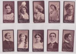 Trade cards, USA, Wallace & Co, Celebrities, 20 cards (gen. gd)