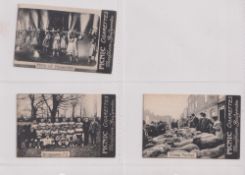 Cigarette cards, Markham's, Views of Bridgwater, 'M' size, three cards, Bridgwater FC, Fifth of