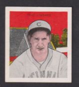 Trade card, USA, Tattoo Orbit, Baseball Card, 1933, type card, Ernie Lombardi, Cincinnati Reds, Hall