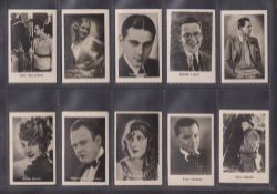Cigarette cards, Malta, Scerri Cinema Artists 169 cards (numbered up to 480), some stars noted