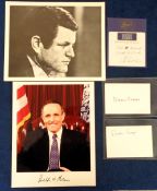 Autographs, US, Politics, Ronald Reagan (1911-2004) and Nancy Reagan (1921-2016). Ronald Reagan blue