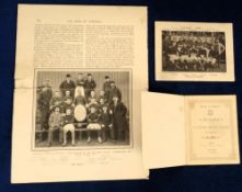 Football memorabilia, a selection of 3 original items, 'Rules of the Association Football Players'