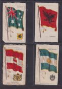 Tobacco silks, ATC, National Flags & Arms (Nebo Cigarettes), 108mm x 63mm (set, 40 silks) (some edge