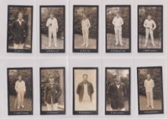 Cigarette cards, Smith's Cricketers 2nd series 51-70 (set 20 cards) (vg)