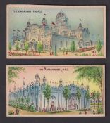 Cigarette card original artwork, Salmon & Gluckstein, The Great White City, two pieces of original