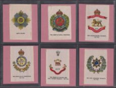 Tobacco silks, Phillips, Crests & Badges of the British Army (Anon Unnumbered), 'M' size (set, 108