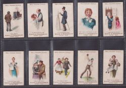 Cigarette cards, Newbegin, Well-Known Songs (10/25) (all with faults and 'W.W.' stamped to backs,