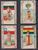Trade cards, USA, Edward Rose & Co., Chicago, Flags, Arms & Types of Nations, 'P' size, 41 cards (