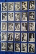 Cigarette cards, over 380 cards all 'Series Beauties' from various issuers, filed back to back in