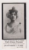 Cigarette card, M. White & Co, Actresses 'BLARM', type card, Debriege (gd) (1)