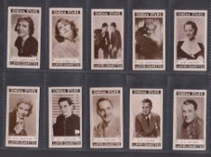 Cigarette cards, Lloyd Cinema Stars 3rd series numbers 55-81 including Laurel & Hardy (2 cards