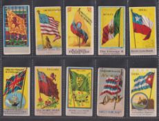 Trade cards, USA, Flags of All Nations, a collection of 28 early standard size trade cards,