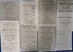 Entertainment, 26 playbills from London theatres dating from 1802-35 to comprise Covent Garden (14),