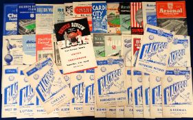 Football programmes, Blackpool FC, a collection of 40+ Home and Away programmes, 1955/56,